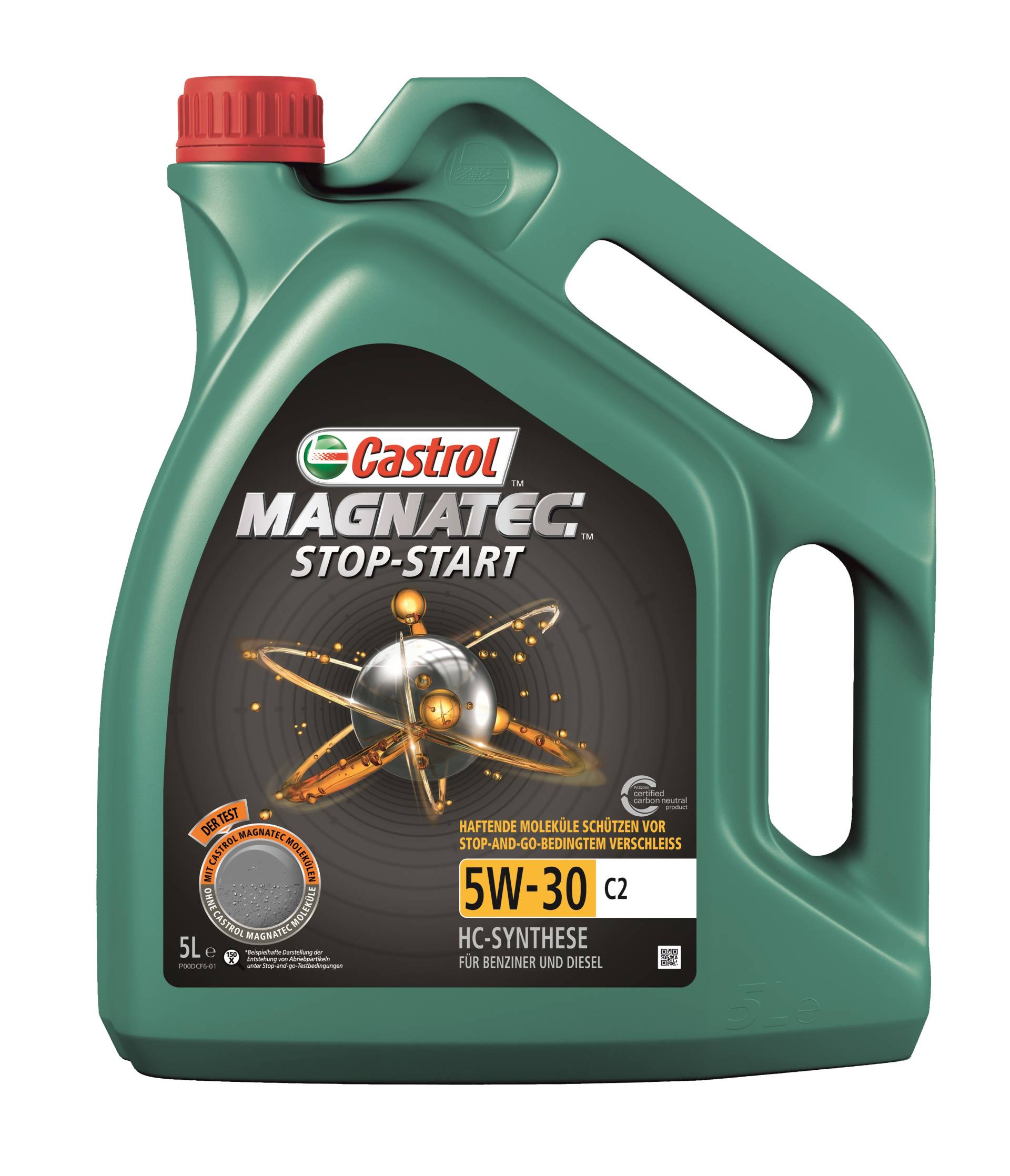 Castrol Magnatec Stop-Start 5W-30 C2 Motoröl, 5 Liter von Castrol