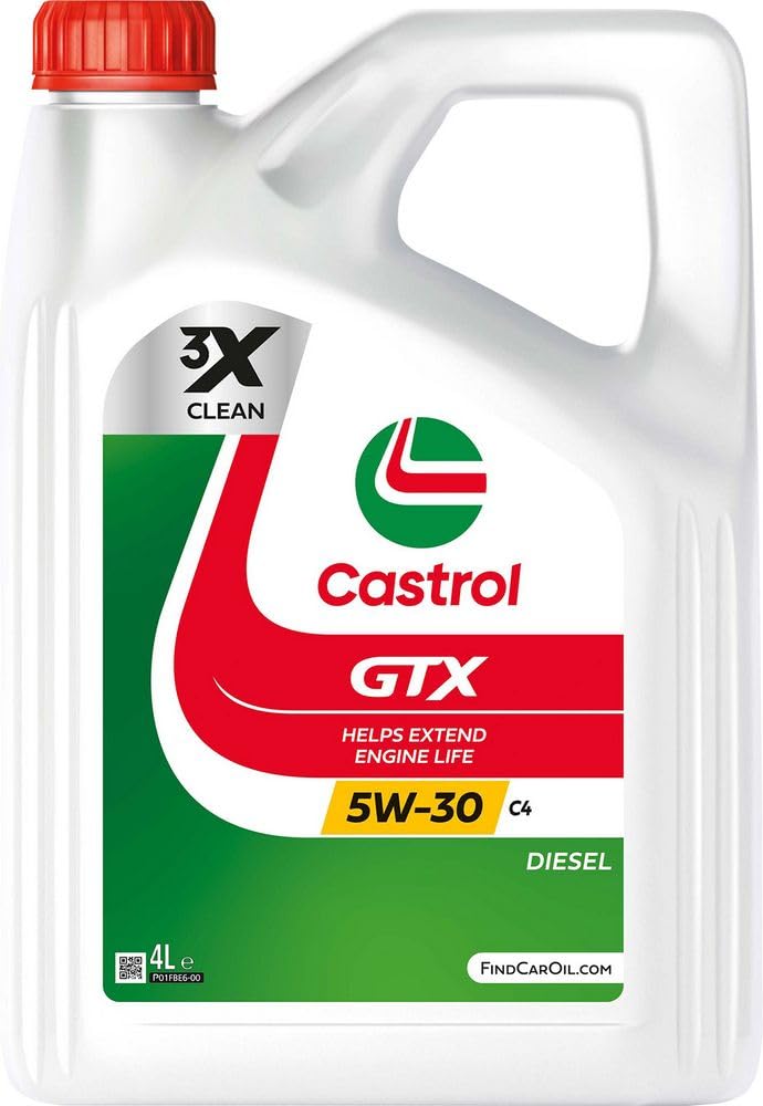 Castrol Motoröl Motorenöl Motor Motoren Öl Motor Engine Oil Benzin Diesel 5W-30 GTX C4 4L von Castrol