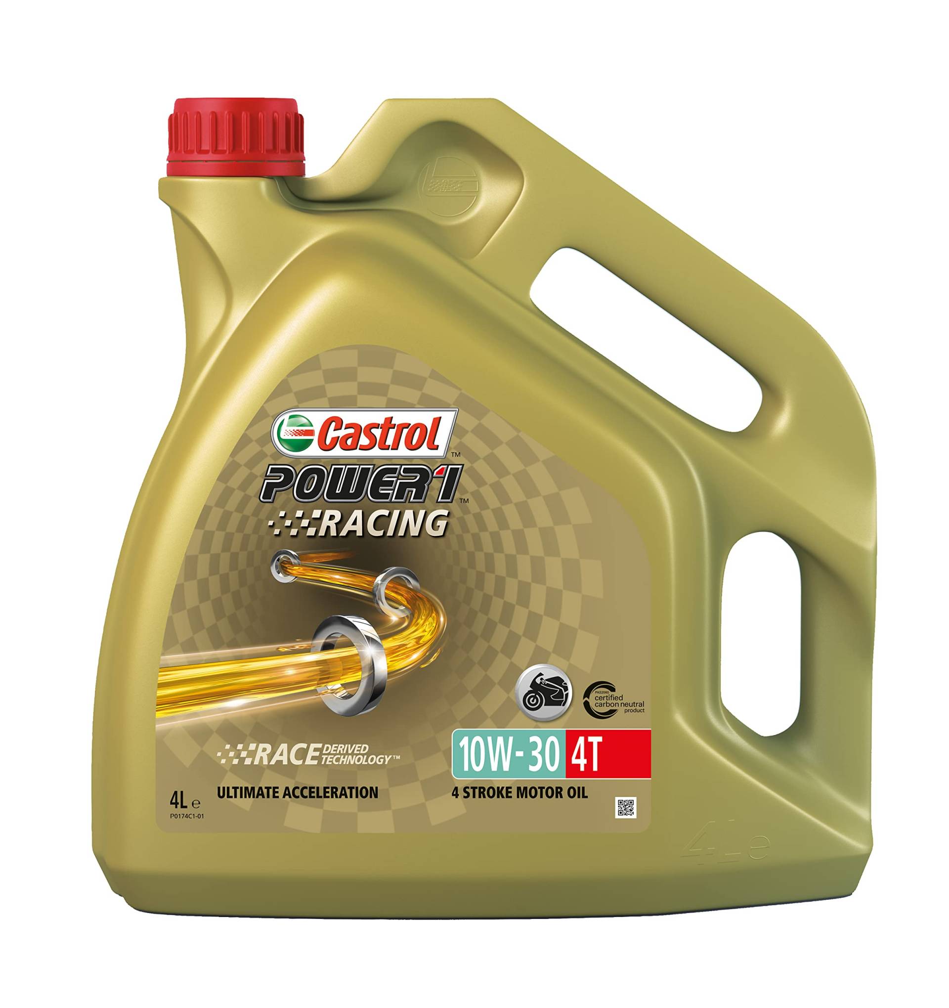 Castrol POWER 1 RACING 4T 10W-30 4-Takt Motorrad Motorenöl 4L von Castrol