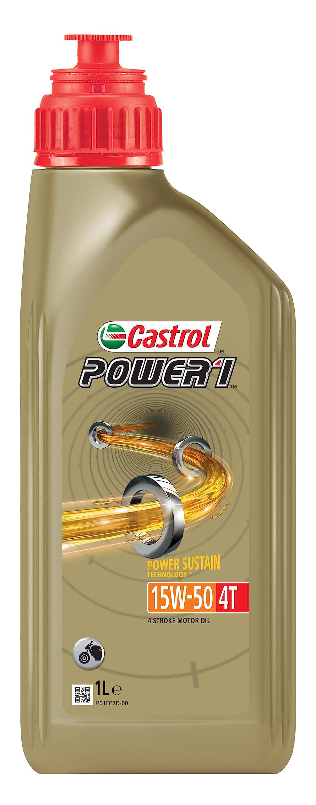 Castrol POWER1 4T 15W-50 Motoröl, 1L von Castrol