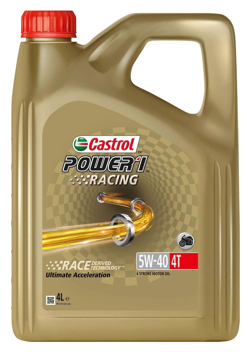 Castrol POWER1 RACING 4T 5W-40 4-Takt Motoröl, 4L von Castrol