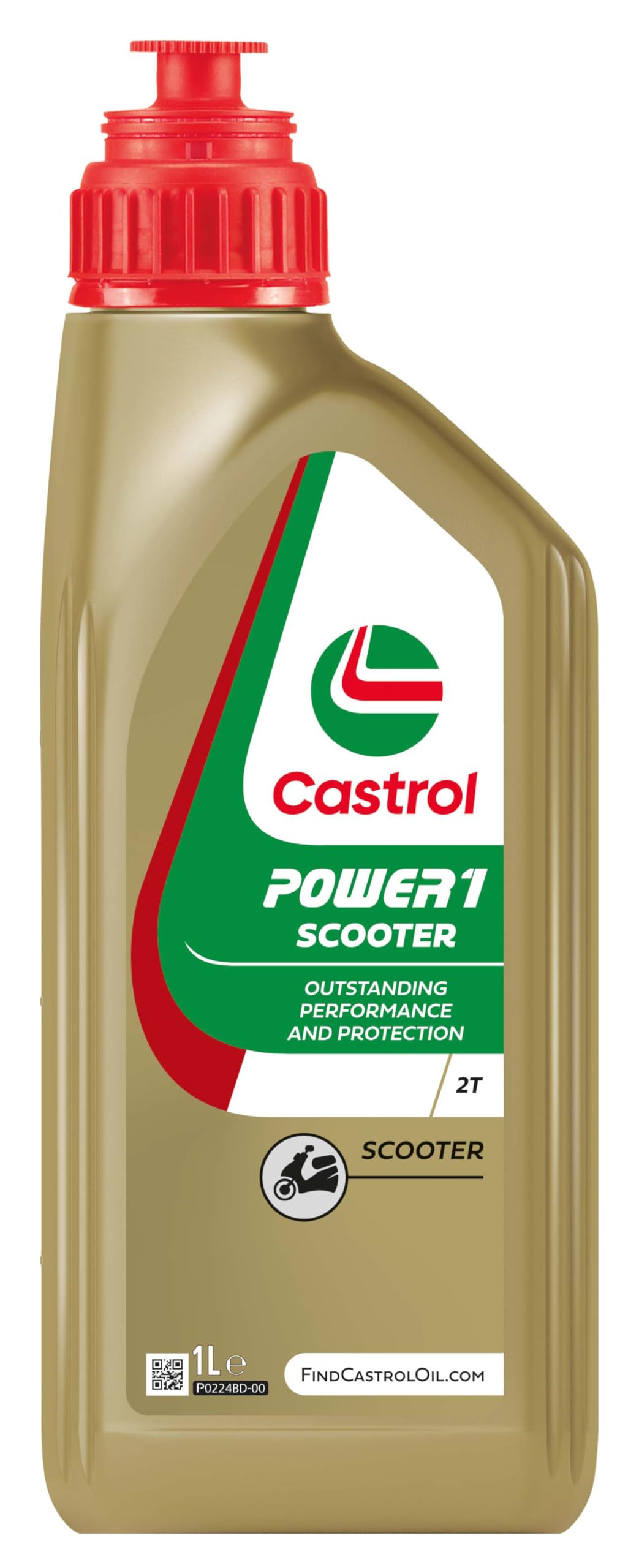 Castrol POWER1 SCOOTER 2T Motoröl, 1L, Gold von Castrol