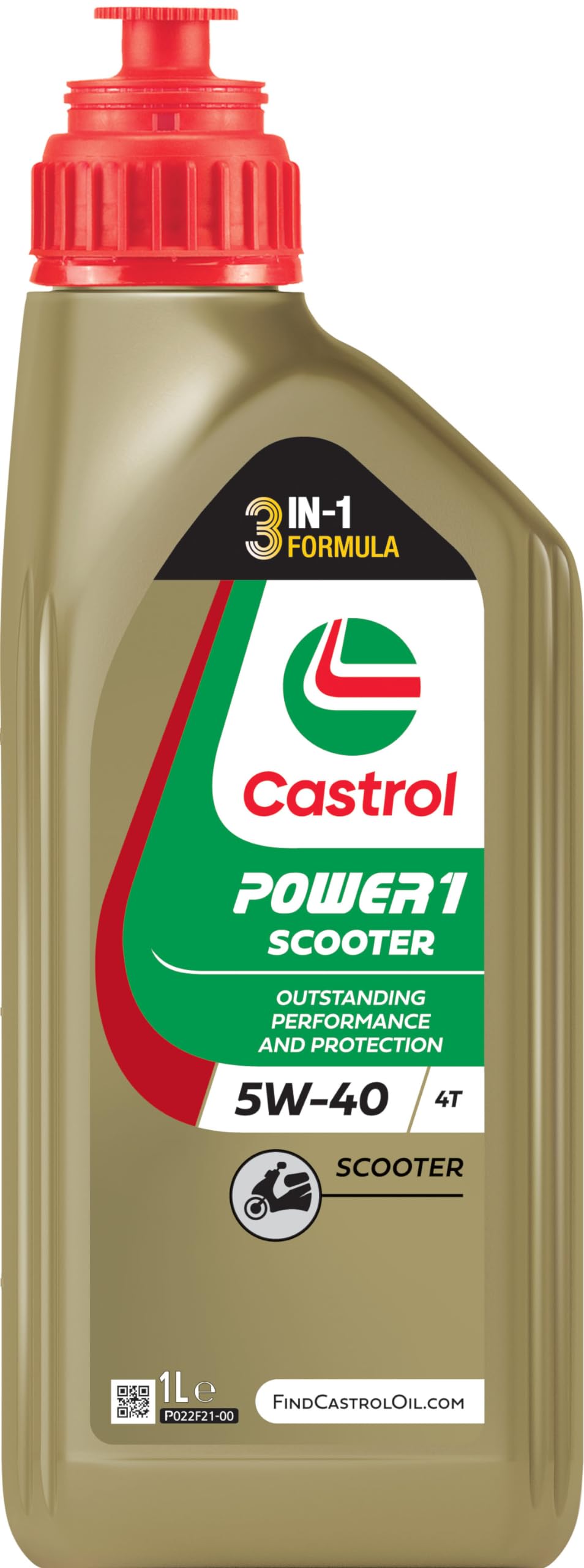 Castrol POWER1 SCOOTER 4T 5W-40 Motoröl, 1L von Castrol