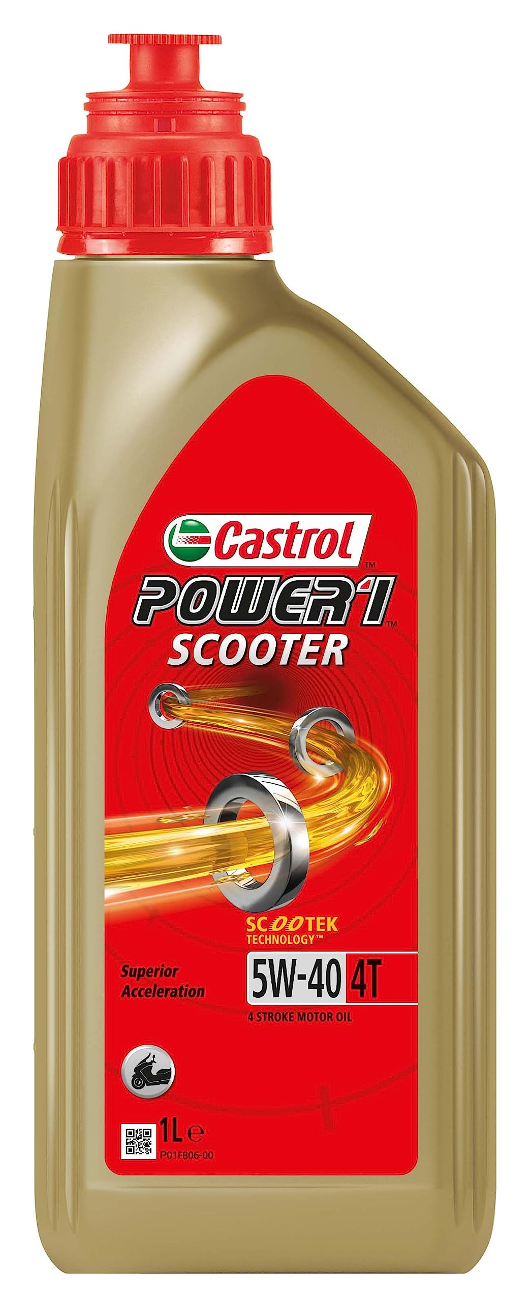 Castrol POWER1 SCOOTER 4T 5W-40 Motoröl, 1L von Castrol