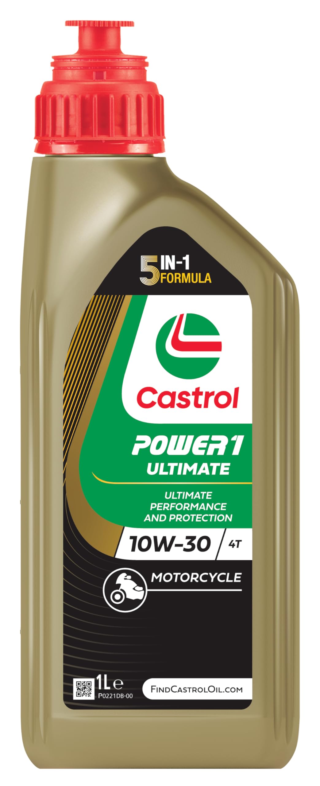 Castrol POWER1 ULTIMATE 4T 10W-30 Motoröl, 1L, Gold von Castrol