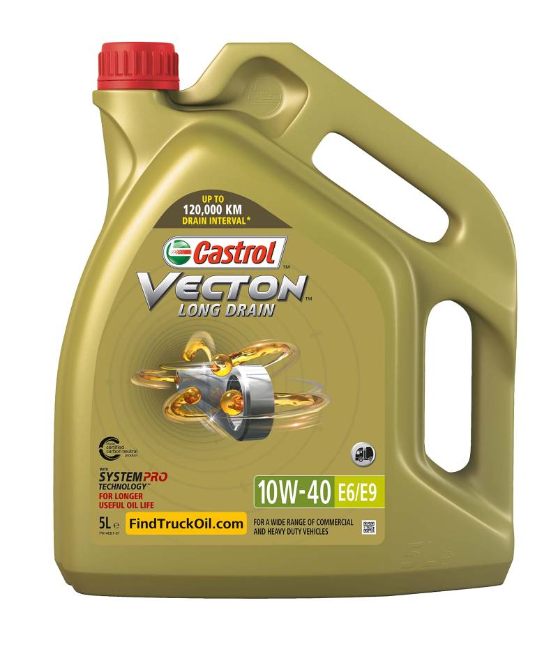 Castrol VECTON LONG DRAIN 10W-40 E6/E9, 5 Liter von Castrol