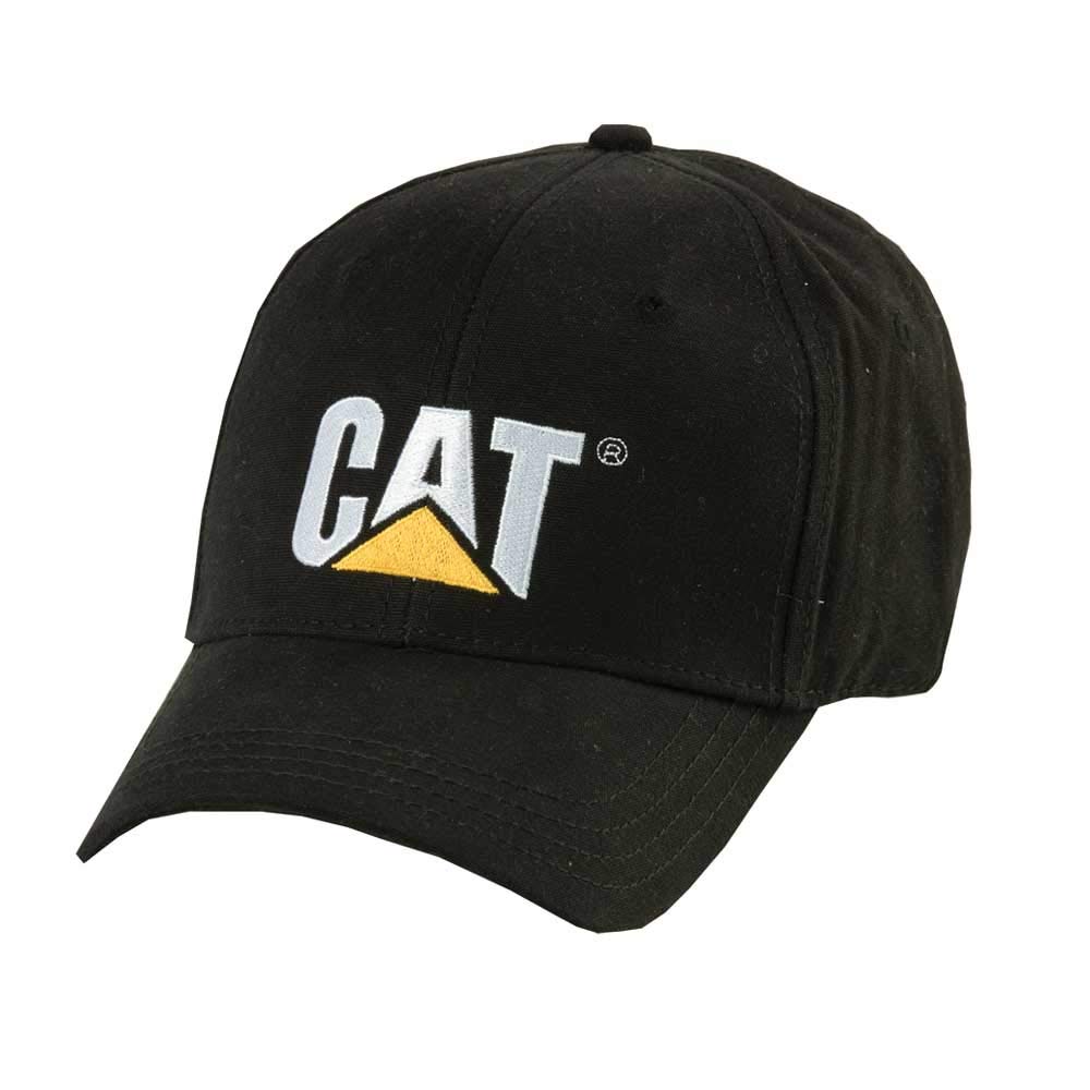 Caterpillar CAT Herren Kappe Schirmmütze Baseball Cap Schwarz mit Logo Einheitsgröße von CAT