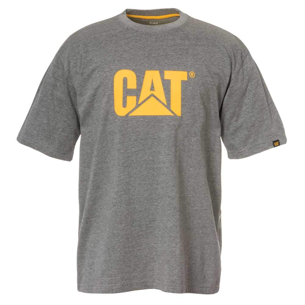 Caterpillar Cat T-Shirt, TM Logo, Grau, Größe : L von CAT