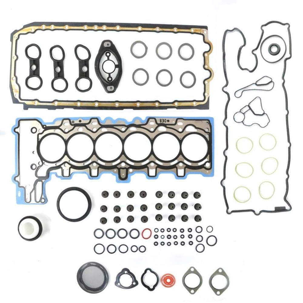 Kompatibel mit 125i 325i 530i X3 X5 Z4 E 90 E 92 E 60 E 83 E 84 N52 3.0 N52B30 Motorüberholungs-Dichtungssatz von CbErFVK