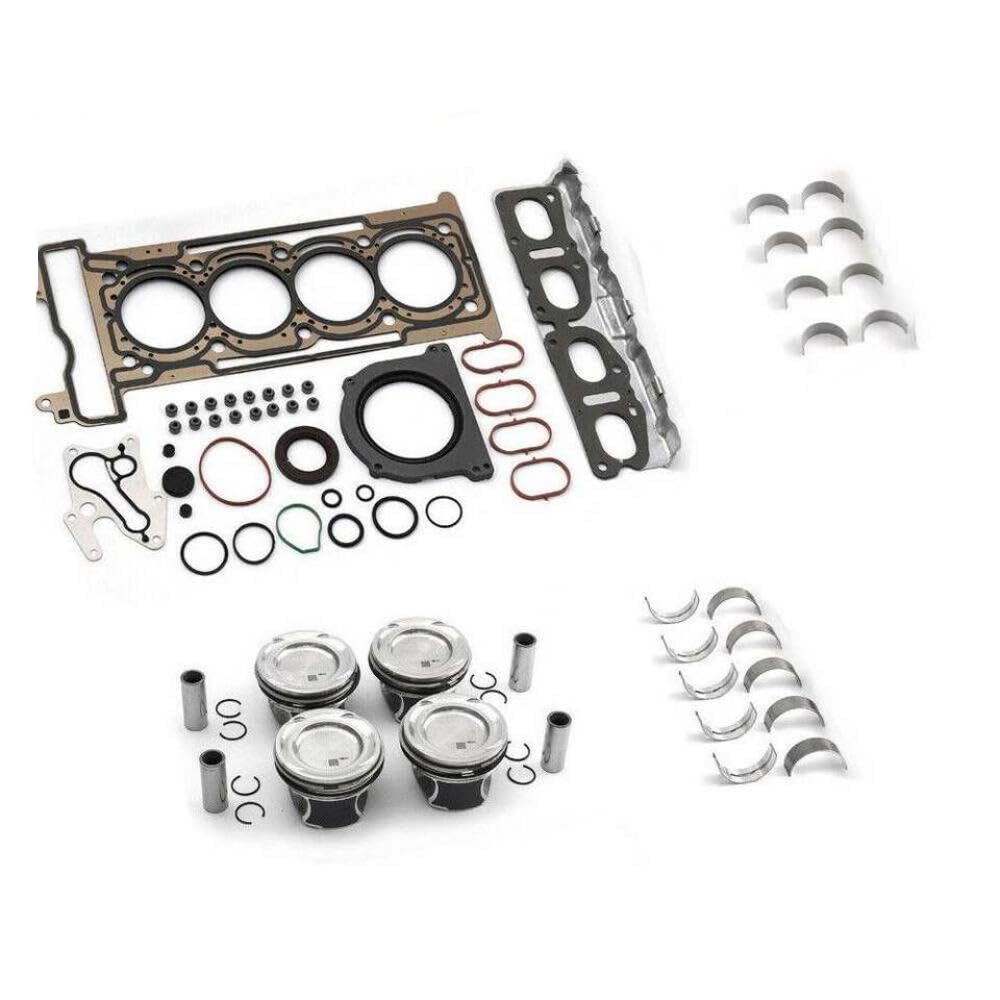 Kompatibel mit C250 E300 W205 W212 X253 M274 2.0 Überholungssatz Kompatibel mit Kolben, Dichtungen, Lager von CbErFVK