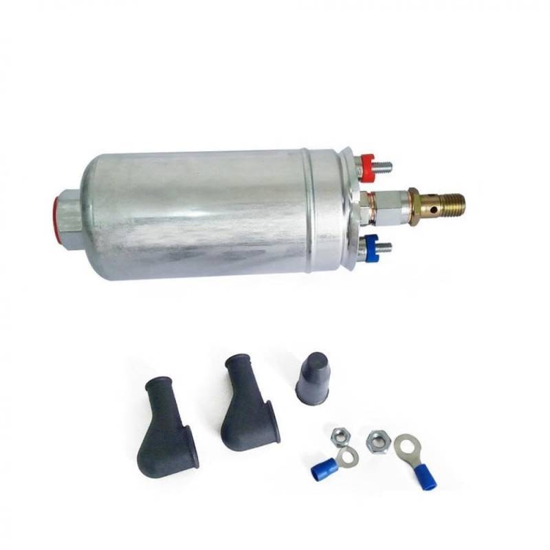 Kompatibel mit E85 300LPH 12V Elektro-Kraftstoffpumpen-Kit Inline(Silver) von CbErFVK