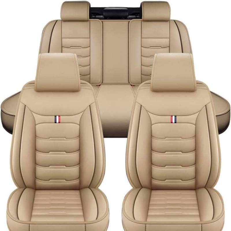 CchenliL Full Set Auto Sitzbezüge für Hyundai IONIQ 1.6, Allwetter wasserdichtes Komfortabler Autositzbezug Full Set Sitzbezüge Sitzschoner,E-Beige-size von CchenliL