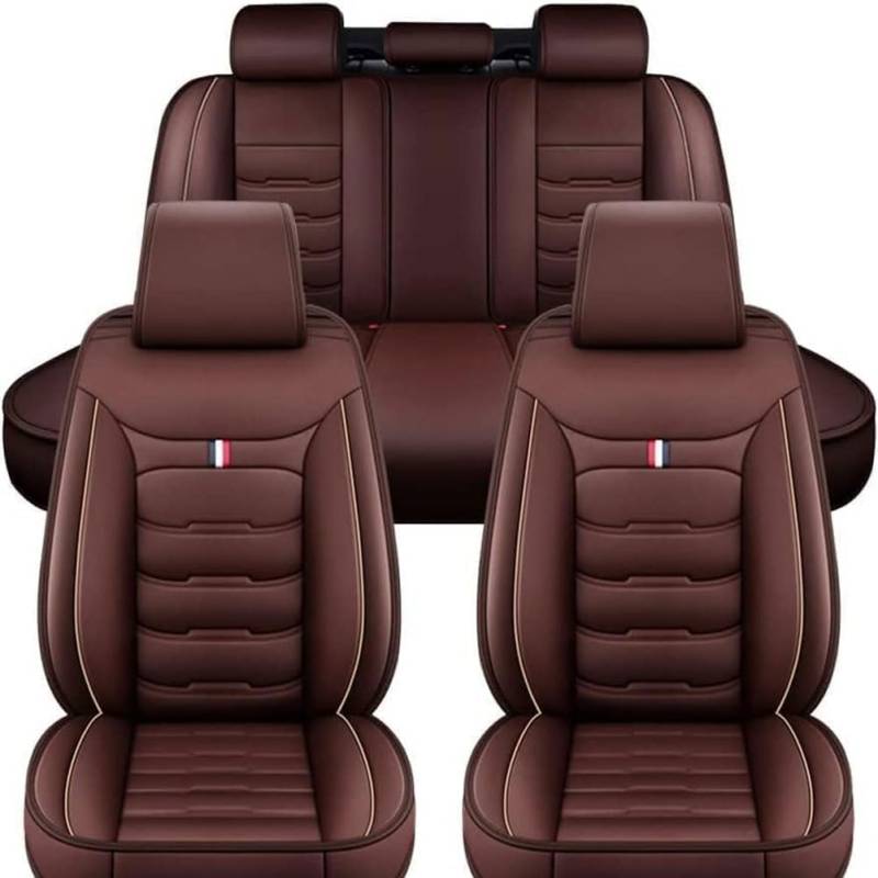 CchenliL Full Set Auto Sitzbezüge für Hyundai IONIQ 1.6 Hybrid Plug-in-Hybrid, Allwetter wasserdichtes Komfortabler Autositzbezug Full Set Sitzbezüge Sitzschoner,D-Brown-size von CchenliL