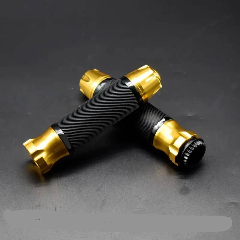 Universal Motorcycle Dirt Bike Gummi Griff Griffe kompatibel mit 22 mm Lenker und Pedalen(Gold) von CdBrTS