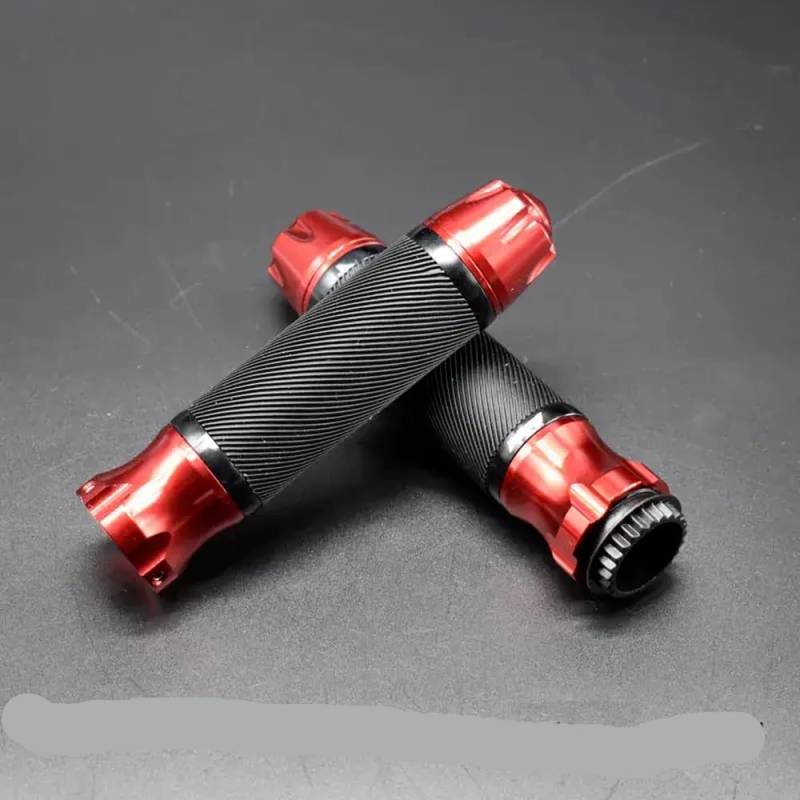 Universal Motorcycle Dirt Bike Gummi Griff Griffe kompatibel mit 22 mm Lenker und Pedalen(Red) von CdBrTS