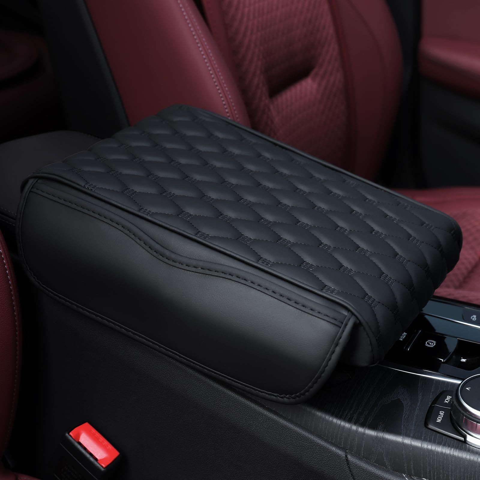 Ceeyoll Leather Car Armrest Box Pad， Armlehne Auto， Auto Armlehne Kissen SchüTzt， Memory Foam Leder Armlehne Abdeckung， Armlehnenmatten FüR Alle Arten Von Autos von Ceeyoll