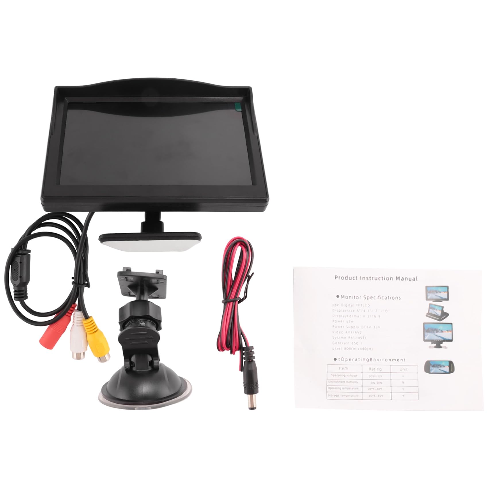 Celabie 5 800X480 TFT LCD HD-Bildschirmmonitor mit Doppelter Halterung für Auto-RüCkfahrkamera/RüCkansicht/DVD/Media Player von Celabie