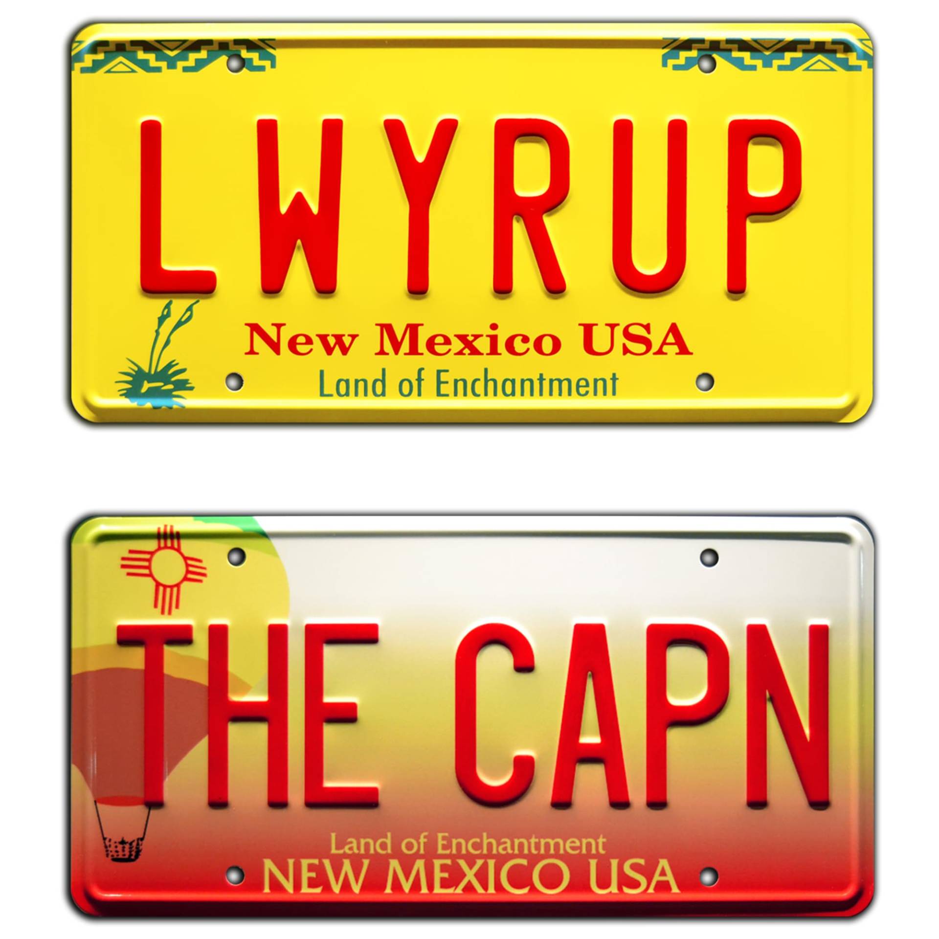 Breaking Bad | The CAPN + LWYRUP | Metal Stamped License Plates von Celebrity Machines