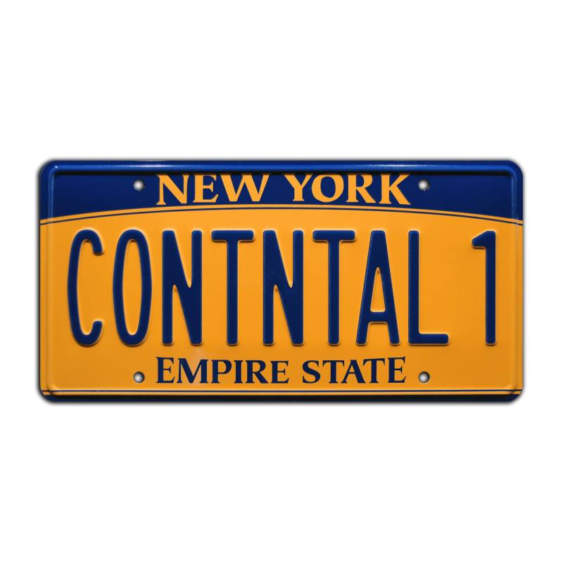 John Wick: Chapter 2 | Continental 1 | Metal Stamped License Plate von Celebrity Machines