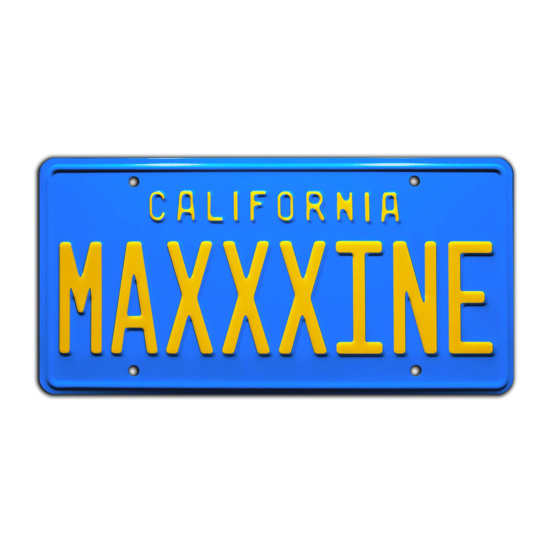 MaXXXine | Mia Goth | Metal Stamped License Plate von Celebrity Machines