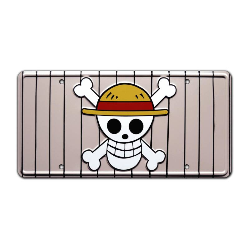 One Piece | The Going Merry | Nummernschild aus Metall mit Prägung von Celebrity Machines