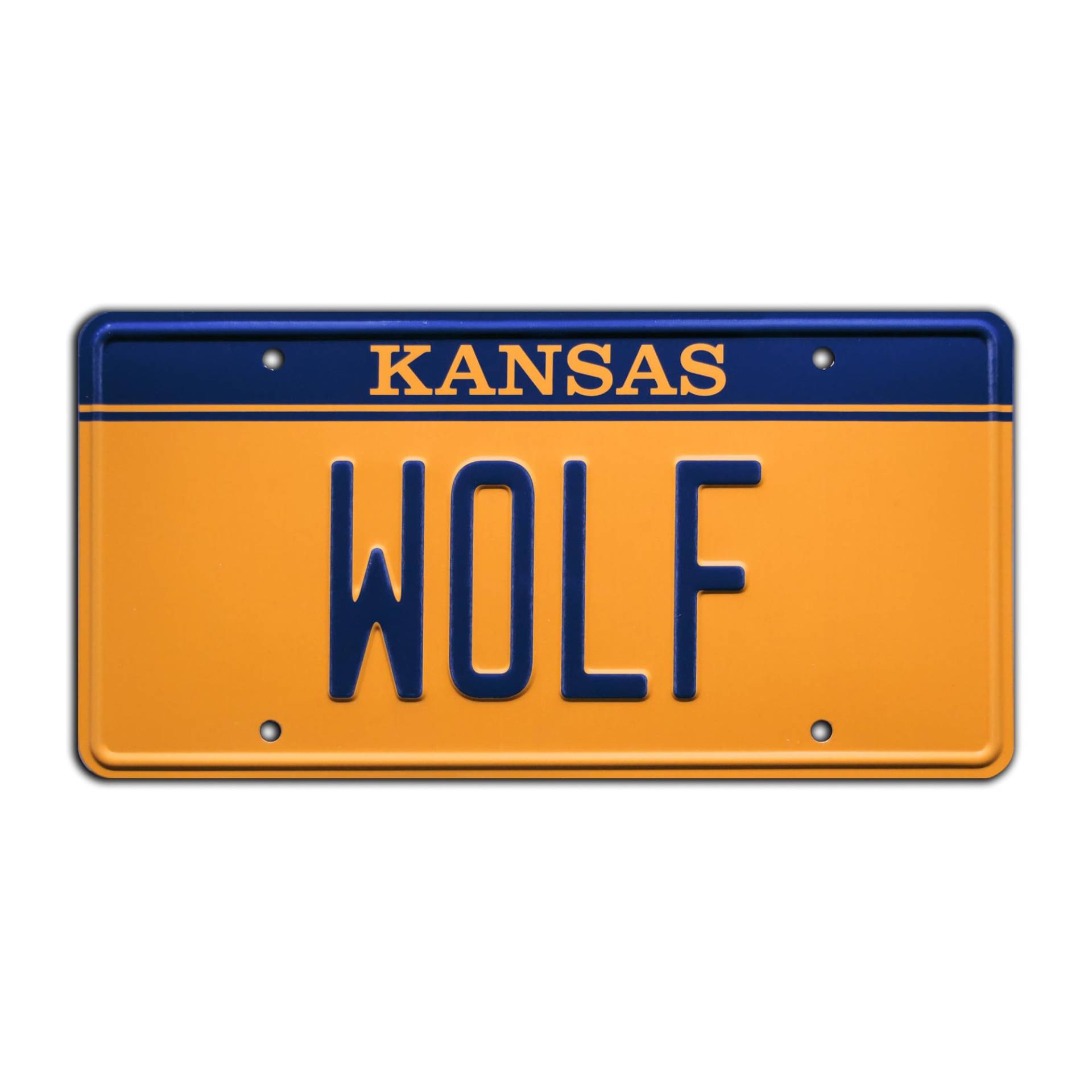 Planes, Trains and Automobiles | WOLF | Metal Stamped License Plate von Celebrity Machines