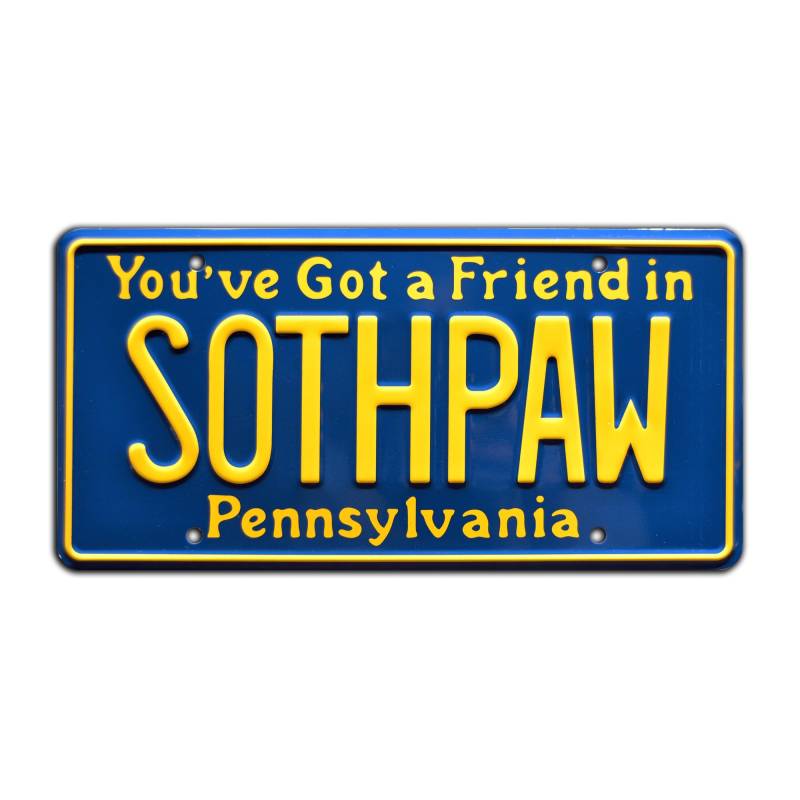 Rocky IV | SOTHPAW | Metal Stamped License Plate von Celebrity Machines