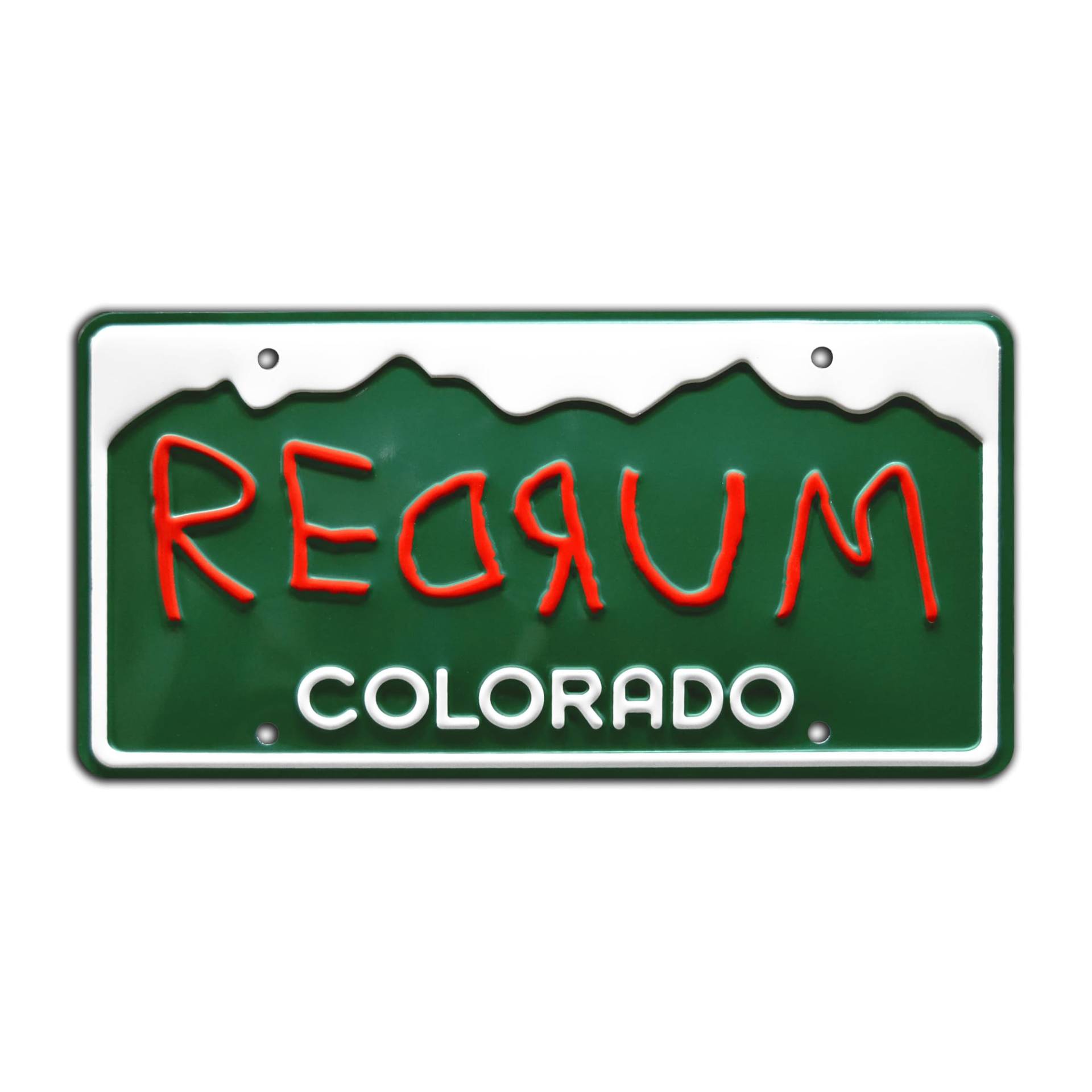 The Shining | Redrum | Metal Stamped License Plate von Celebrity Machines