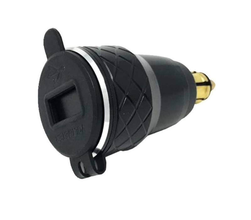 Interphone ACCDIN2USBALU19 | 12 Volt Adapter von DIN Steckdose auf 2 USB (4,2A) für Motorräder von Interphone