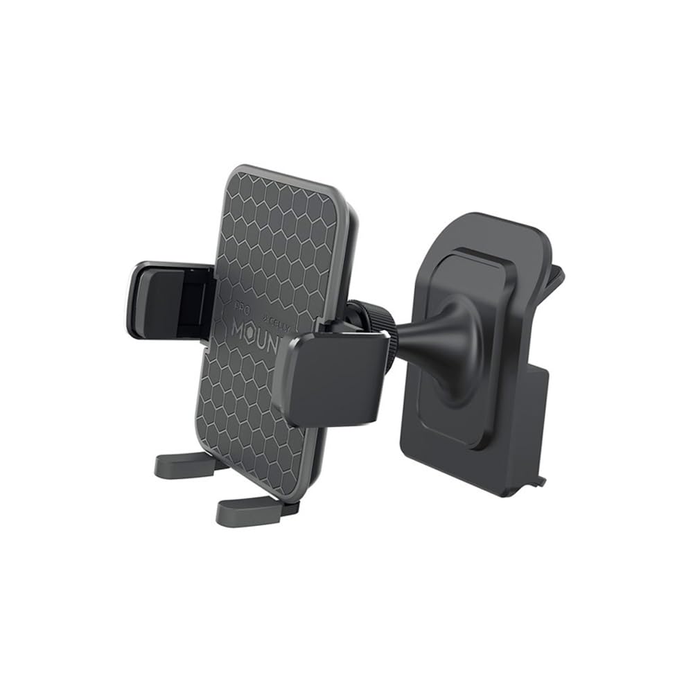 Celly Smartphone Halter Mount Plus kompatibel mit Tesla Modell 3, S, X, und Y, Schwarz von Celly