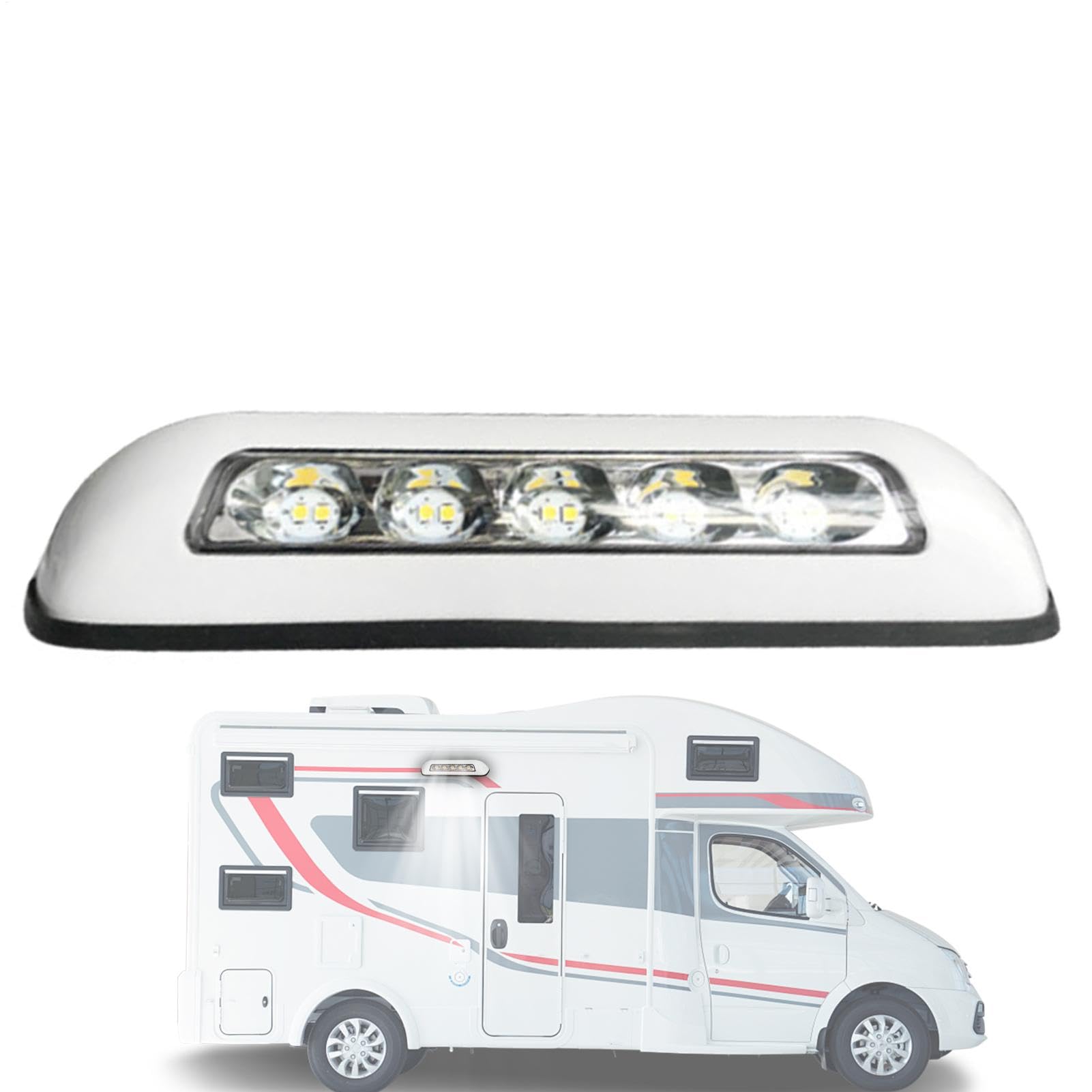 Wohnmobil-Leuchte LED, Wohnmobil-Außenleuchten, Utility Strip Lights Bar, Wohnmobil-Zubehör, LED-Ersatzleuchte, Terrassen-Treppenleuchte für LKW, Anhänger, Bus, Marine, Boote von Celuicion