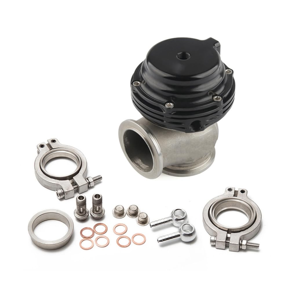 Universelle Automodifikation, 38 mm, Abgasüberdruckventil mit Turbolader, Externes Wastegate, V-Band, Angeflanscht, Silber von Cenei