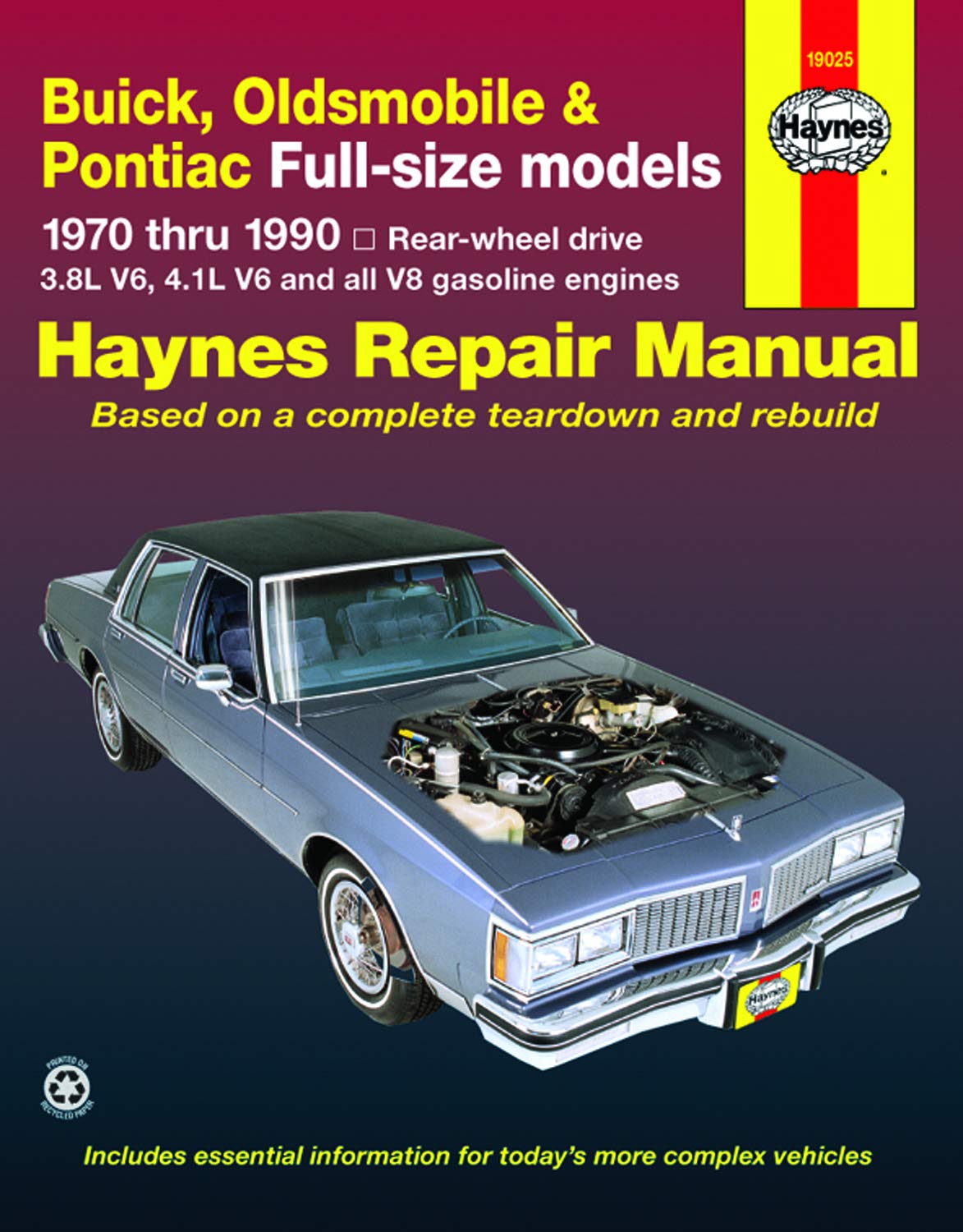 Buick, Oldsmobile & Pontiac Full-size models: 1970 thru 1990 (Haynes Manuals) von Haynes