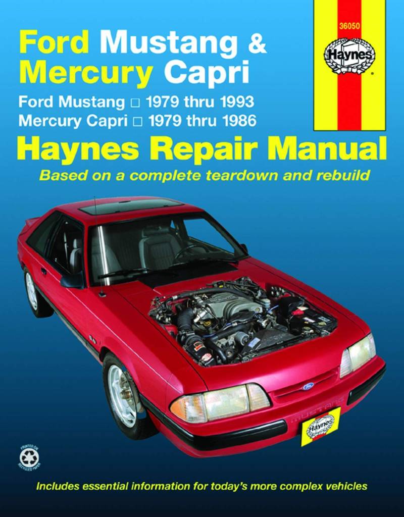 Ford Mustang and Mercury Capri, 1979-1993 (Haynes Manuals) von Cengage Learning