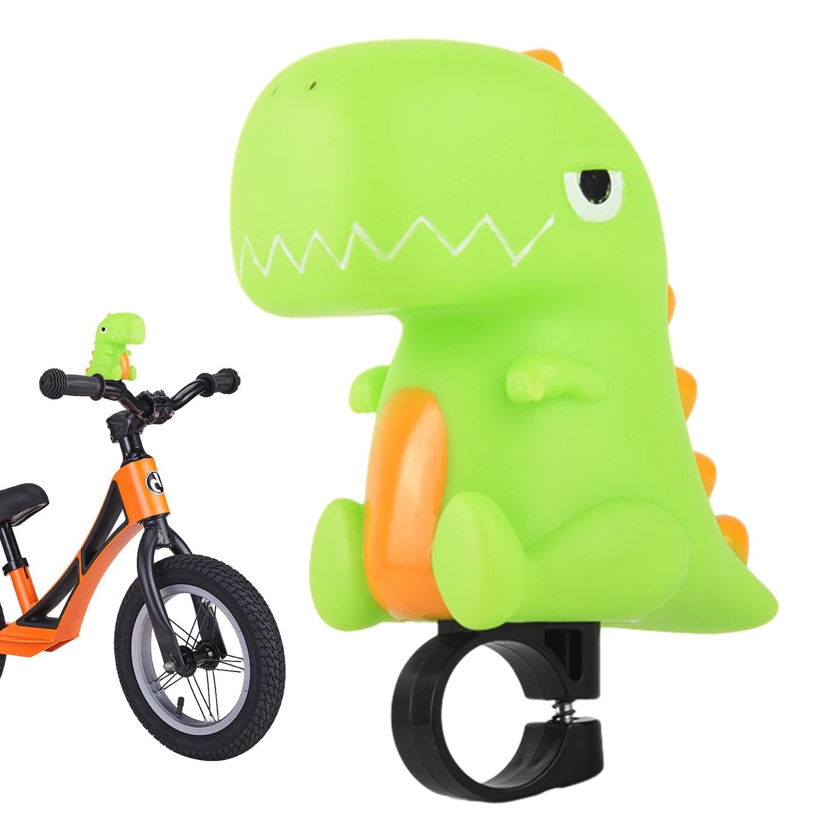 Ceolup Fahrradklingel Kinder Fahrradhupe, Cartoon Dinosaurier Einhorn Fahrrad-Quetschhupe Hupe Für Kinderfahrrad, Dreirad Oder Laufrad, Zum Drücken Und Loshupen, Einfache Montage (Ø 2 – 2,5 cm) von Ceolup