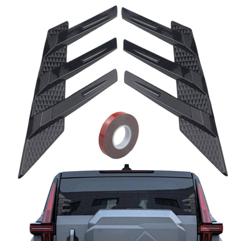 Automotive Hood Scoops, Rear Window Side Wing, Car Wind Noise Reduction, Automobile Exterior Deflector, Vehicle Window and Rearview Mirror Diffuser Spoiler, ABS Material von Ceprznvey