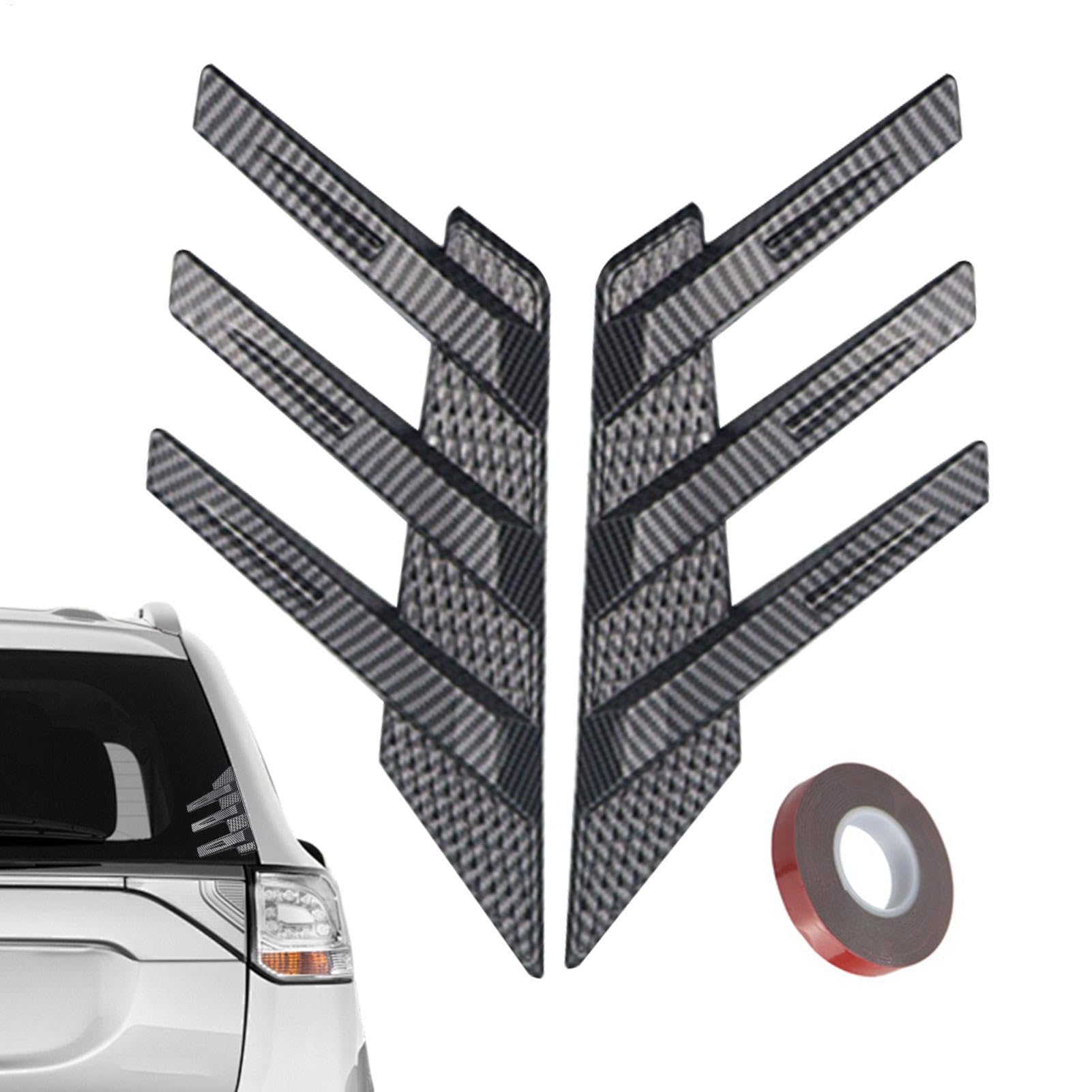 Automotive Hood Scoops, Rear Window Side Wing, Car Wind Noise Reduction, Automobile Exterior Deflector, Vehicle Window and Rearview Mirror Diffuser Spoiler, ABS Material von Ceprznvey