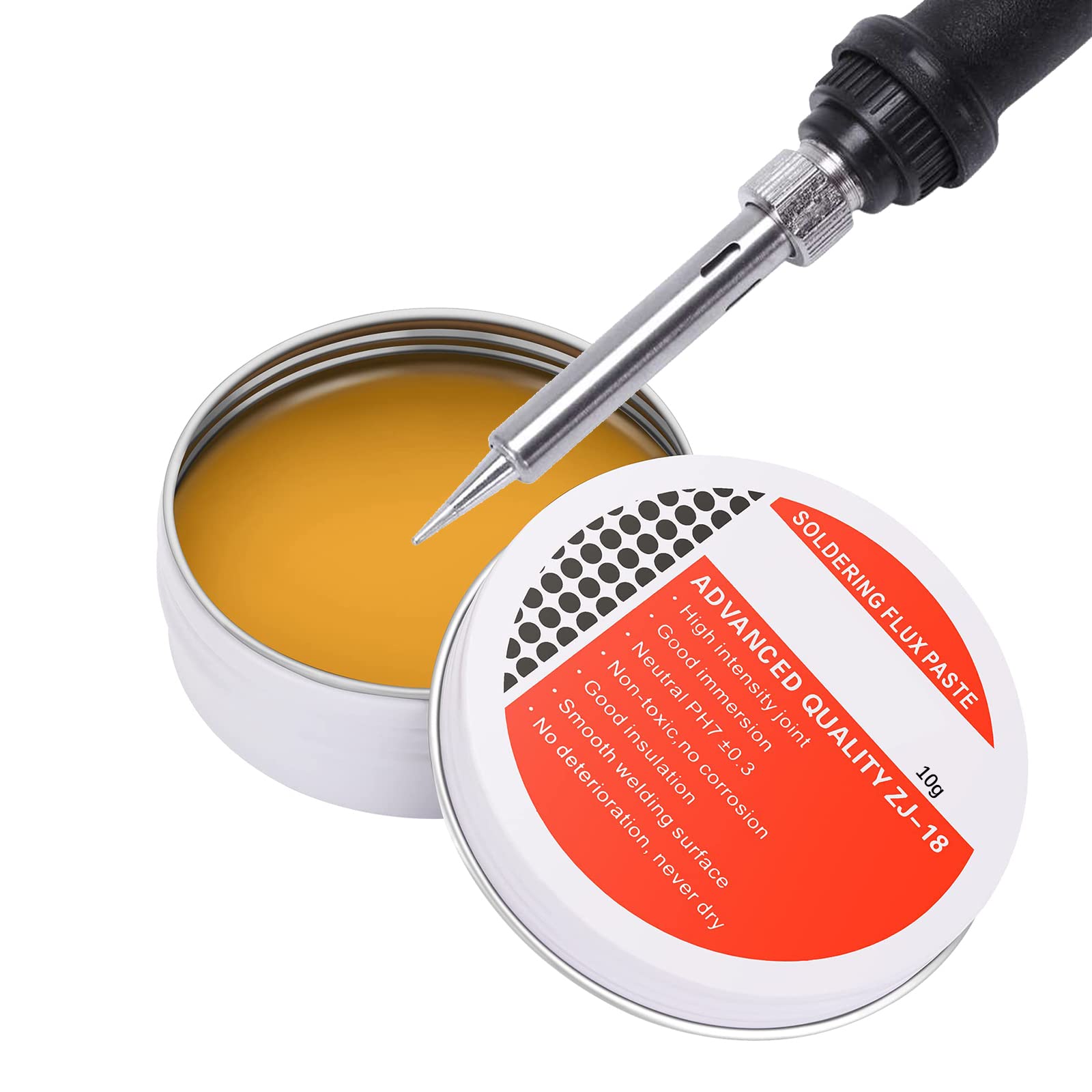 Cerioll Reparatur von Lederkratzern, Rosin Flux, Flussmittelpaste, Löt Flux, Kolophonium Löten Flussmittel, Flussmittel Löten, Solder Flux, Lötpaste, Soldering Paste, Lötfett, Flux Paste, 10g von Cerioll