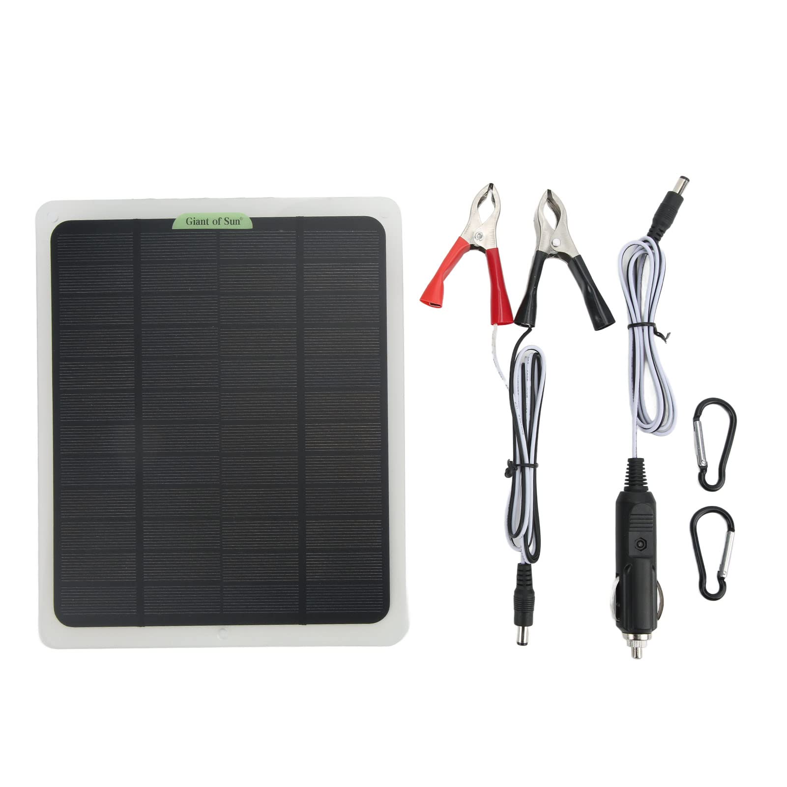 20W 12V Solarpanel-Kit, Tragbares Solarpanel-Batterieladegerät-Kit, Autobatterieladegerät, Erhaltungsladegerät, Wartungsgerät für Auto, Boot, Motorrad, Automobil, Wohnmobil, von Cerlingwee