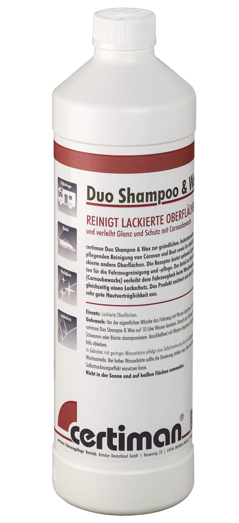 Certisil Pflegemittel Certiman Duo Shampoo und Wax 1000 ml, 38665 von Certisil