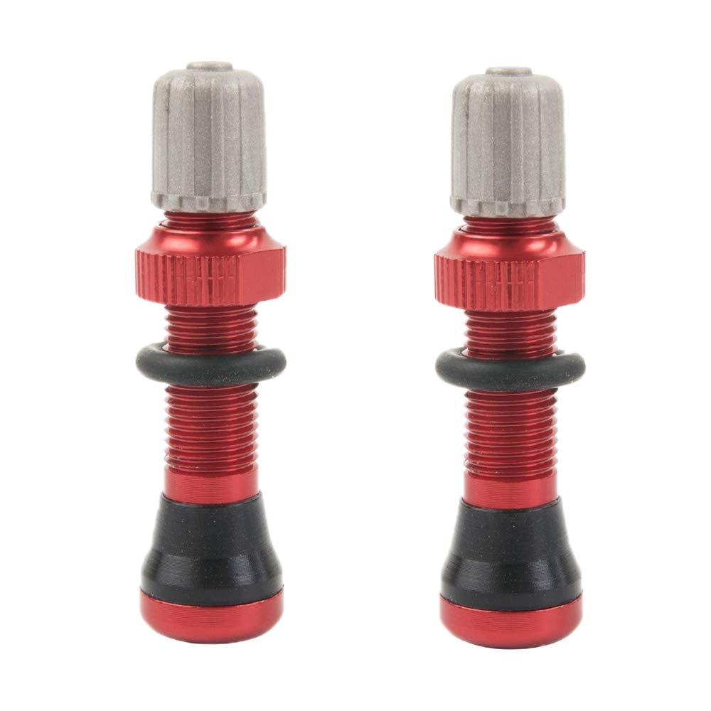 Cetfuro 1 Paar 40Mm Tubeless Air Valve für Rennrad und Tubeless Valve Stem Universal Schrader 10Mm Base von Cetfuro