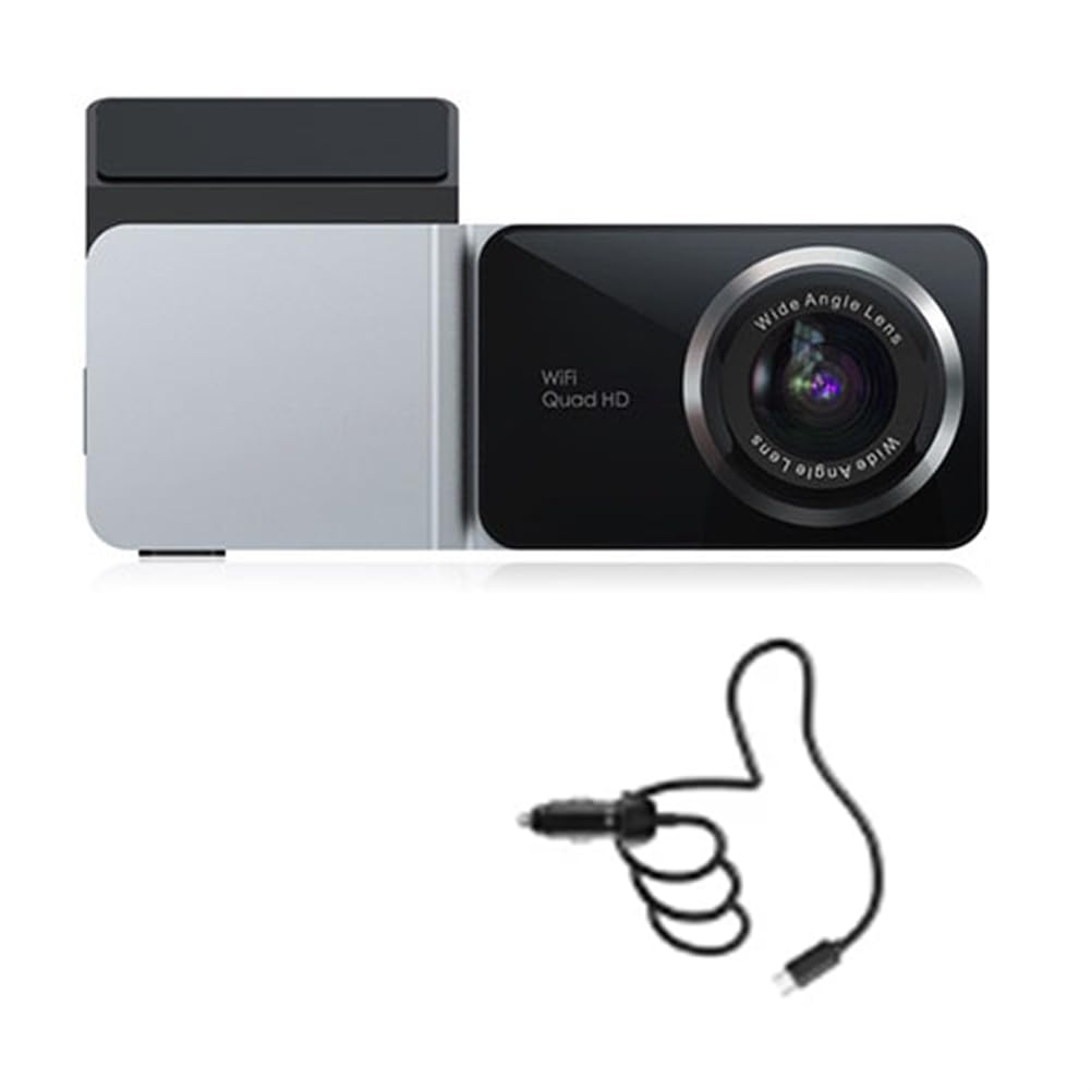 Cetfuro 2K-Dashcam Vorne und Hinten, Dual-Kamera, Auto-DVR, Nachtsicht-Dash-Kamera-Recorder, 24-Stunden-Parkmonitor, Integriertes WLAN(B) von Cetfuro