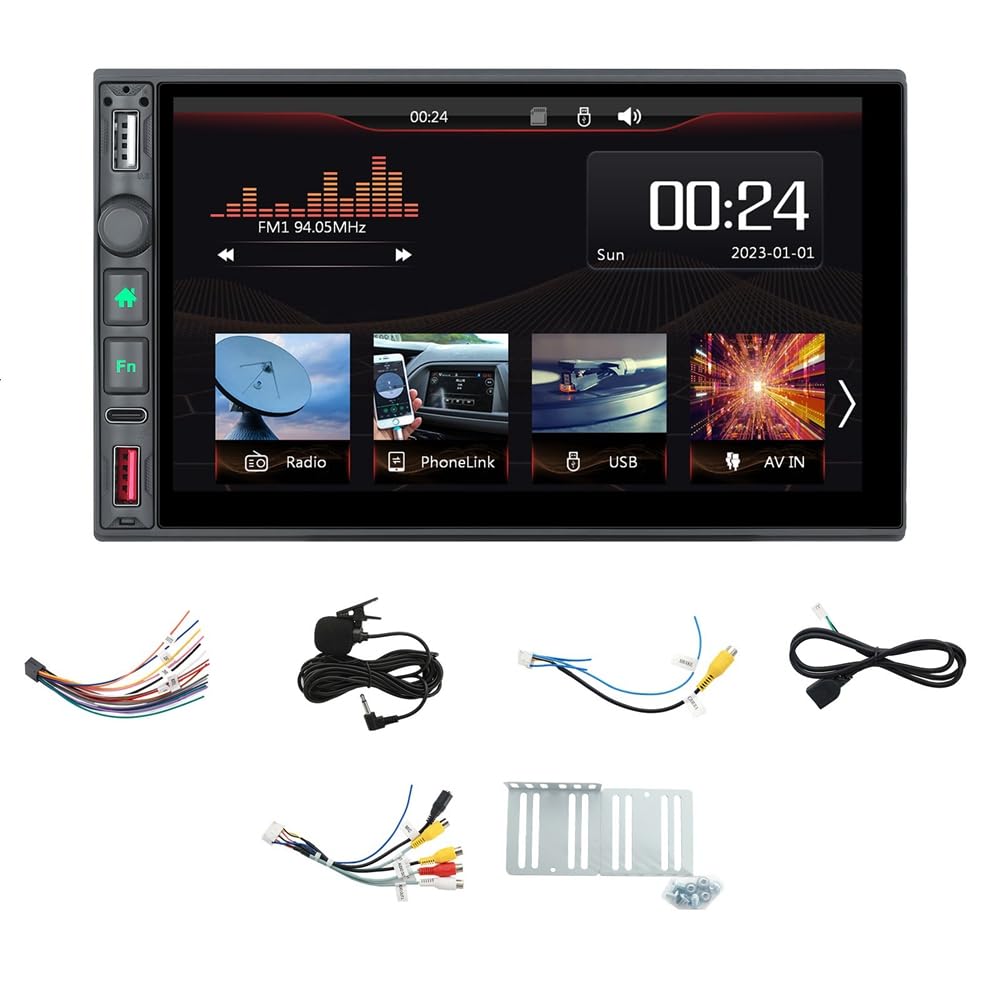 Cetfuro 7 Universal 2Din Auto MP5 Video Player Bluetooth FM Radio Wireless Carplay Android Auto Multimedia Autoradio von Cetfuro