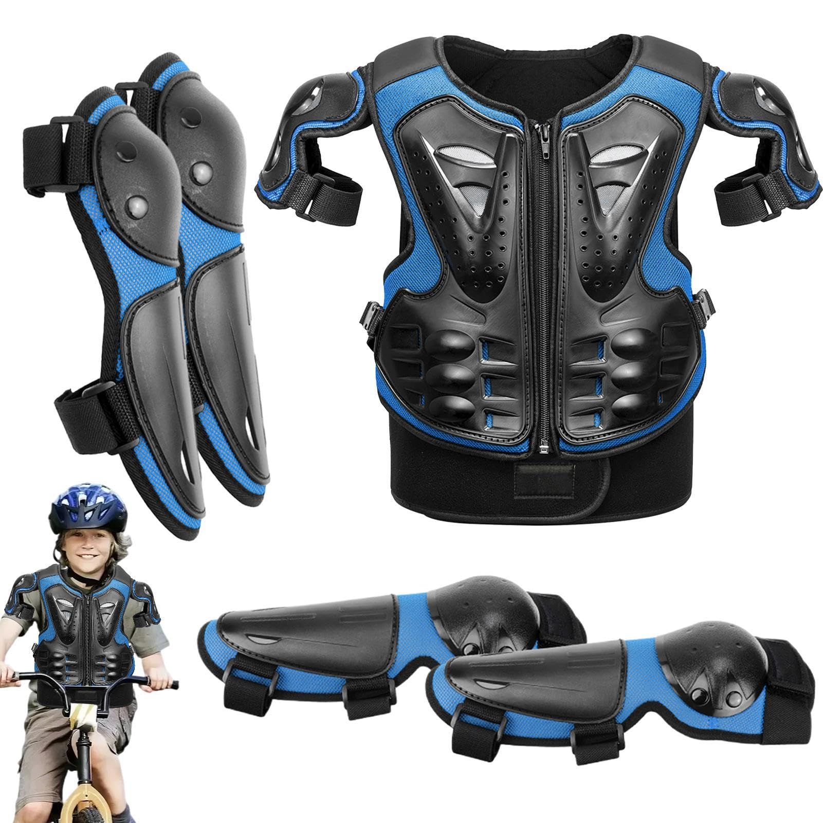 Chaies Brustschutz Motocross, Kinder-Dirt-Bike-Ausrüstung | 5-teiliges Dirt Bike-Zubehör Jugend-Brustschutz Kinder-Motocross-Ausrüstung,Dirtbike-Ausrüstung für Kinder, Radfahren, Skifahren, von Chaies