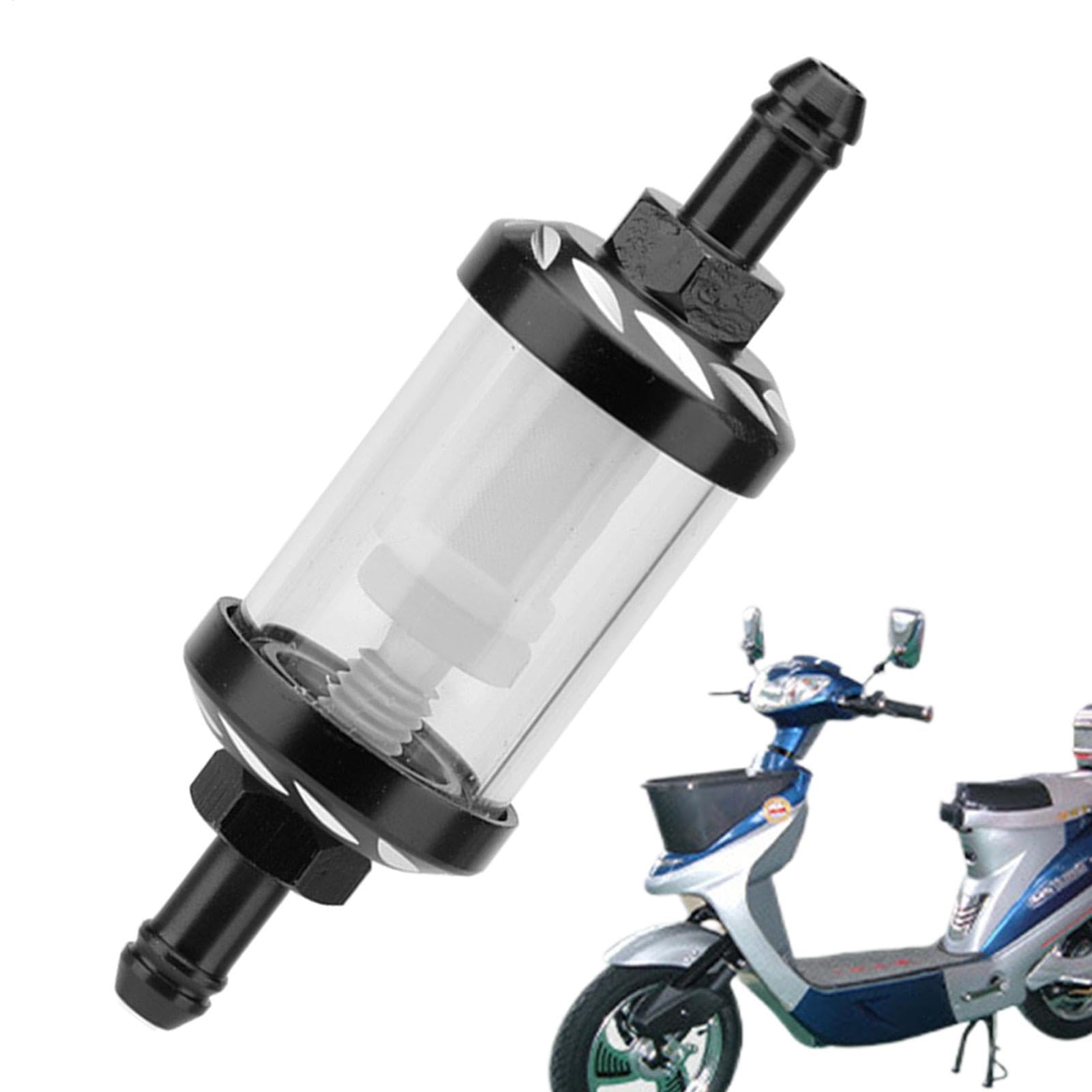 Chaies Motorrad-Ölfilter,Motorrad-Benzinölfilter - Transparenter, sichtbarer Benzinfilter - Austausch des Fahrzeugfilterbechers, Benzinölfilter für ATV-Schneemobile von Chaies