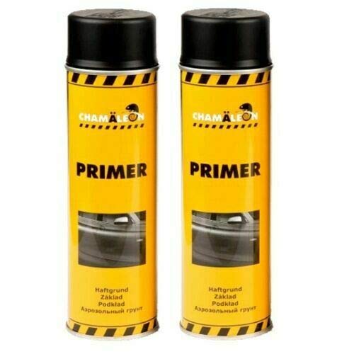 Chamäleon 1K Füller Spray 2X 500ml Schwarz Primer Grundierung Korrosionsschutz von Chamäleon