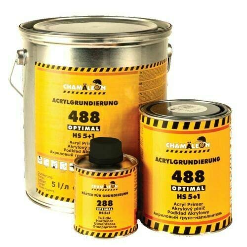 Chamäleon Grundierung HS 5:1 2K Acryl Füller Primer 1L Weiß Härter 0,2L Low VOC von Chamäleon