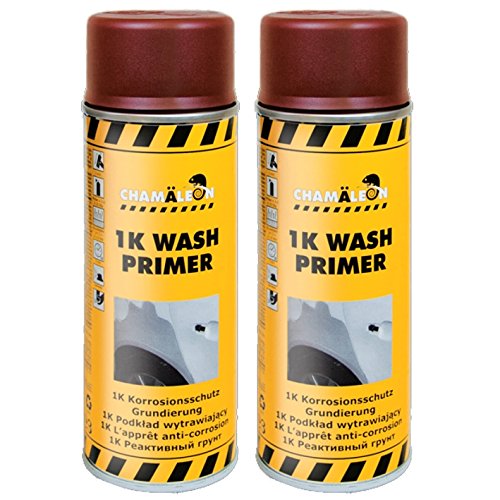 Chamäleon KORROSIONSSCHUTZ Etch Primer WASHPRIMER 1K Spray 2 x 400ml Säureprimer GRUNDIERUNG von Chamäleon