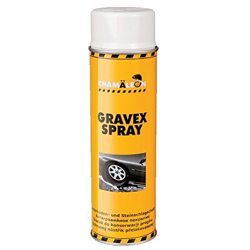 Chamäleon Unterbodenschutz 500ml Spray schwarz, weiß, grau Bitumen Sprühdose Steinschlagschutz Karroseriereparatur (weiß, 1) von Chamäleon