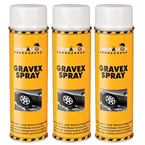 Chamäleon UNTERBODENSCHUTZ UBS 6 x 500ml Spray WEIß Anti GRAVEX Schutz UNTERBODEN von Chamäleon